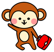 pretty monkey (English ver) sticker #6337603