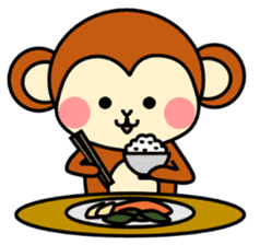 pretty monkey (English ver) sticker #6337604