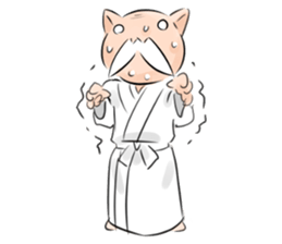 Neko rao-tze is a hermit cat. sticker #6337639