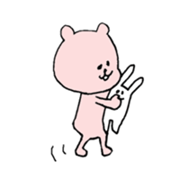 small pinkbear sticker #6337993