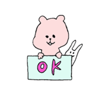 small pinkbear sticker #6337998