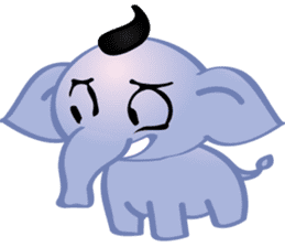 mini elephant sticker #6338649