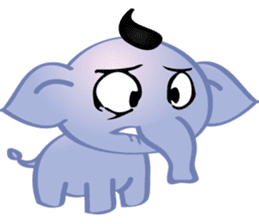 mini elephant sticker #6338651