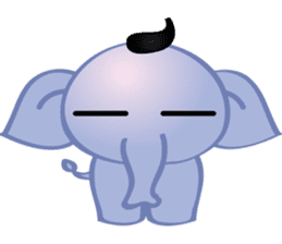 mini elephant sticker #6338657