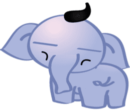 mini elephant sticker #6338658