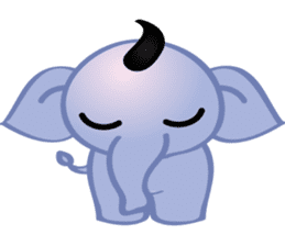 mini elephant sticker #6338662