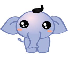 mini elephant sticker #6338664