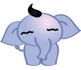 mini elephant sticker #6338666
