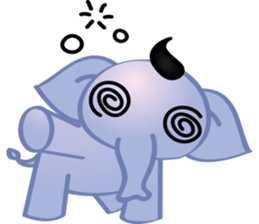 mini elephant sticker #6338678
