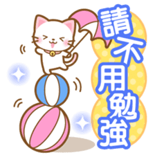White&pink colored Cat3 -Taiwan- sticker #6339039