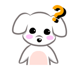 "Maru" of The White Dog sticker #6339088