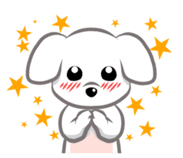 "Maru" of The White Dog sticker #6339092