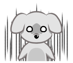 "Maru" of The White Dog sticker #6339093