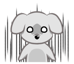 "Maru" of The White Dog sticker #6339093