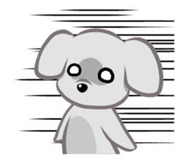 "Maru" of The White Dog sticker #6339096