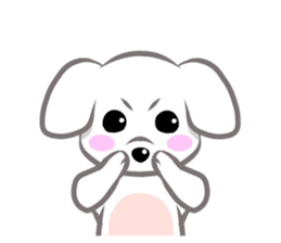 "Maru" of The White Dog sticker #6339102