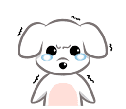 "Maru" of The White Dog sticker #6339105