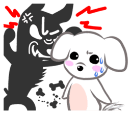 "Maru" of The White Dog sticker #6339114