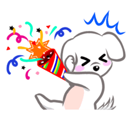 "Maru" of The White Dog sticker #6339123