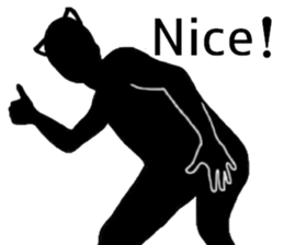 Mr.BLACK CAT for English sticker #6339866