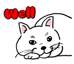 Animal face sticker (English version) sticker #6340210