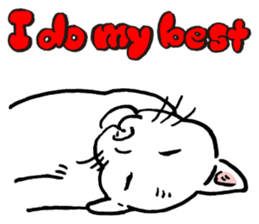 Animal face sticker (English version) sticker #6340221