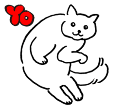 Animal face sticker (English version) sticker #6340227