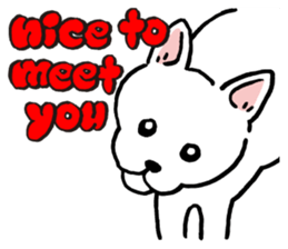 Animal face sticker (English version) sticker #6340229