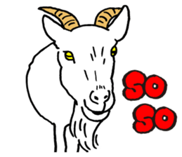 Animal face sticker (English version) sticker #6340233