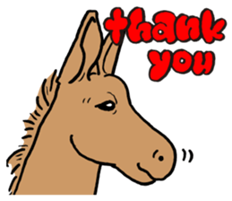 Animal face sticker (English version) sticker #6340241