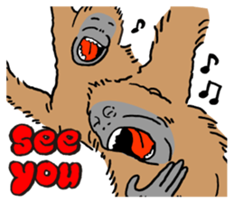 Animal face sticker (English version) sticker #6340247