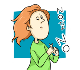 Sticker of disgusting face sticker #6340775