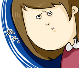 Sticker of disgusting face sticker #6340787