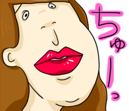 Sticker of disgusting face sticker #6340801