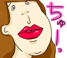 Sticker of disgusting face sticker #6340801