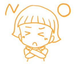 A forelock disappeared! sticker #6340810