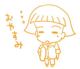 A forelock disappeared! sticker #6340815