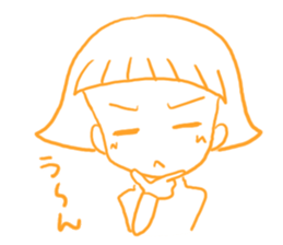 A forelock disappeared! sticker #6340820