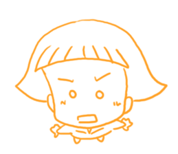 A forelock disappeared! sticker #6340839