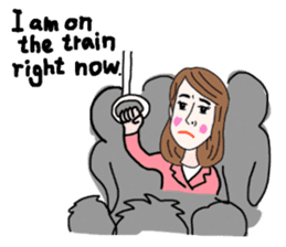 Sticker of white japanese OL Yukiko sticker #6341610