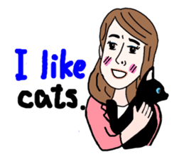 Sticker of white japanese OL Yukiko sticker #6341615