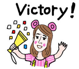 Sticker of white japanese OL Yukiko sticker #6341617