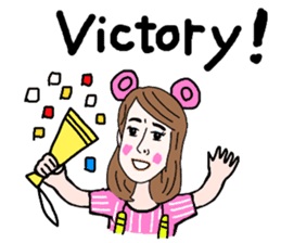 Sticker of white japanese OL Yukiko sticker #6341617