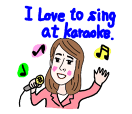 Sticker of white japanese OL Yukiko sticker #6341618