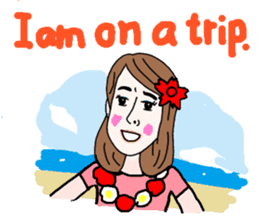 Sticker of white japanese OL Yukiko sticker #6341622