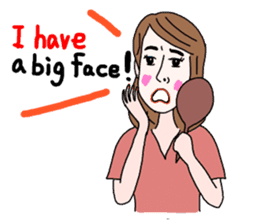 Sticker of white japanese OL Yukiko sticker #6341630