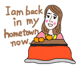 Sticker of white japanese OL Yukiko sticker #6341638