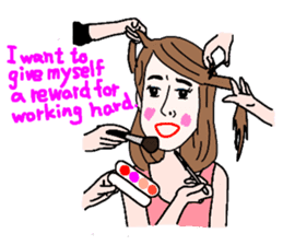 Sticker of white japanese OL Yukiko sticker #6341643