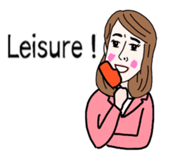 Sticker of white japanese OL Yukiko sticker #6341644