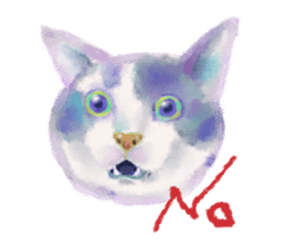 Watercolor of dog and cat sticker #6341716